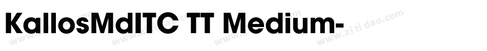 KallosMdITC TT Medium字体转换
